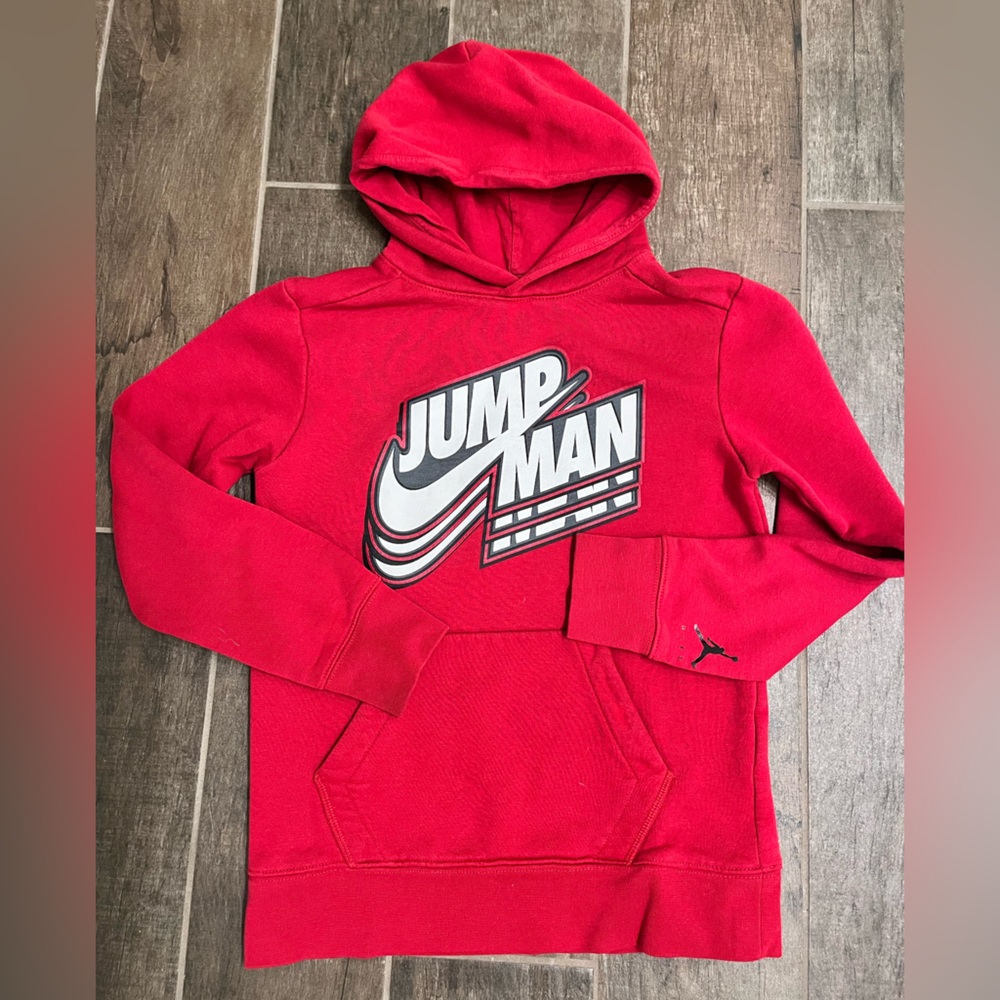 Jordan Red Jumpman Kids Hoodie